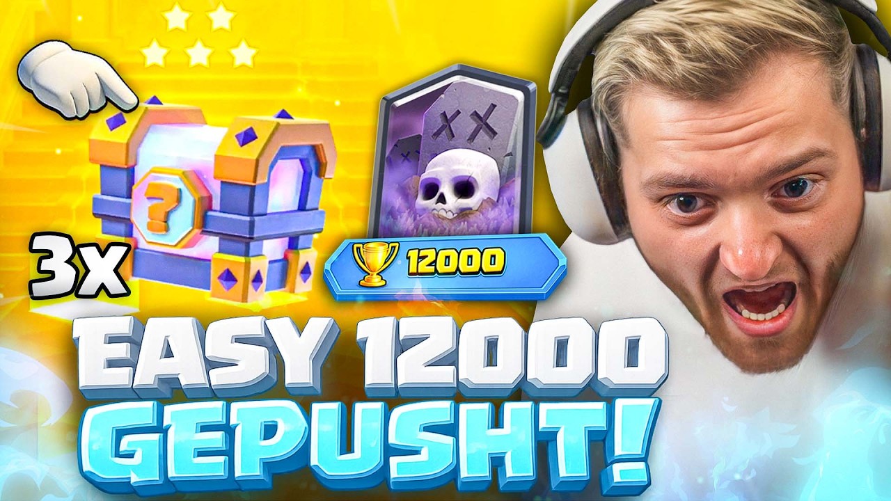 🔥🏆ENDLICH 12.000 Trophäen gehittet! - BESTES Opening BESSER als mein PASS? Clash Royale F2Pass