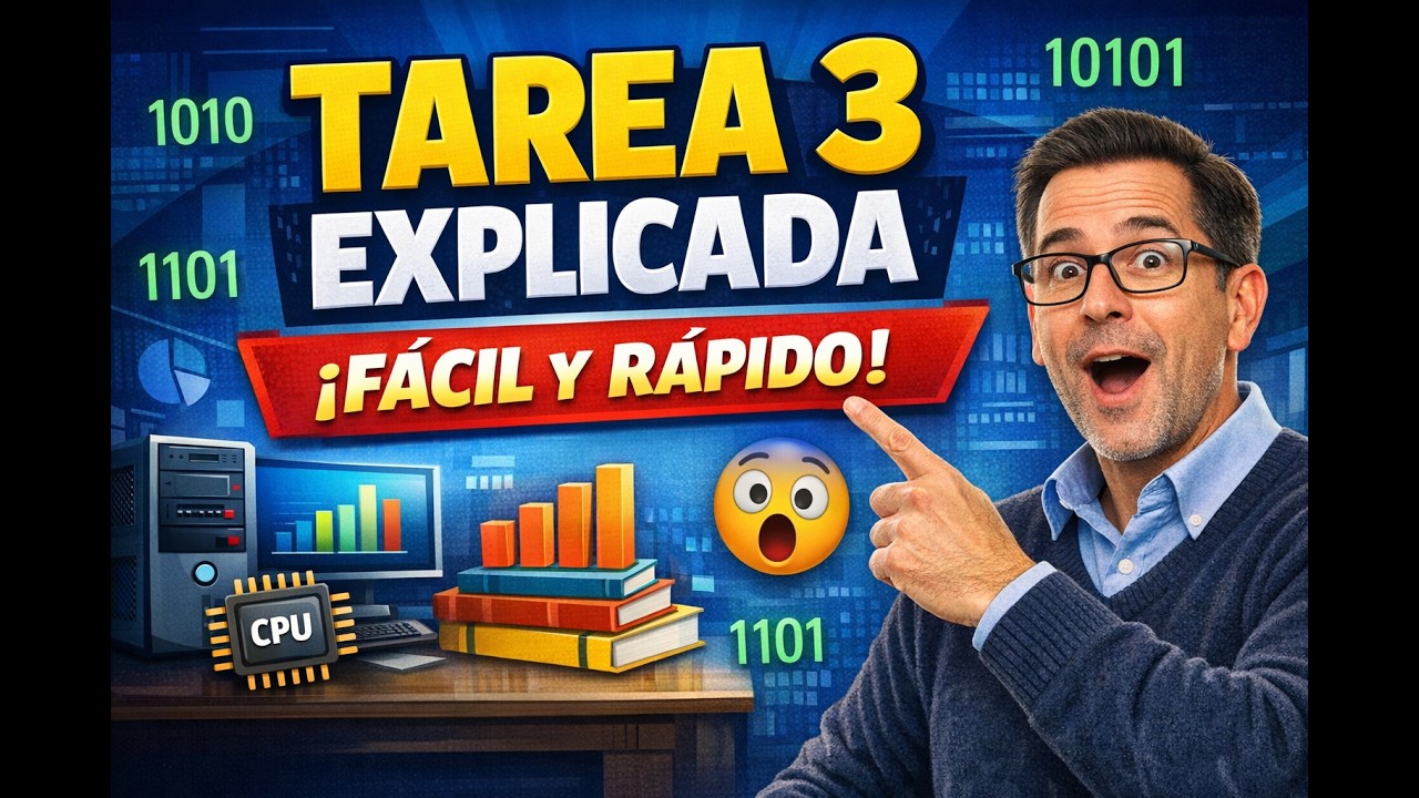 Arquitectura de Computadores 🖥️ | Explicación Completa Tarea 3 + Sistemas de Numeración y Ejercicios