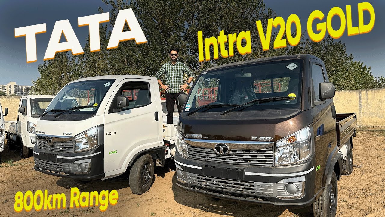 New TATA Intra V20 Gold CNG - 3 Cylinder | 800 km range