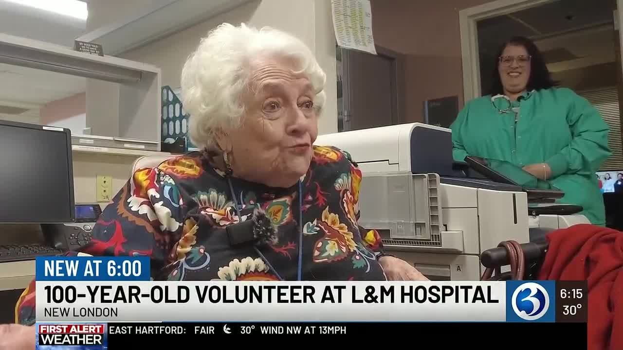 100-year-old woman is Lawrence and Memorial Hospital’s oldest volunteer