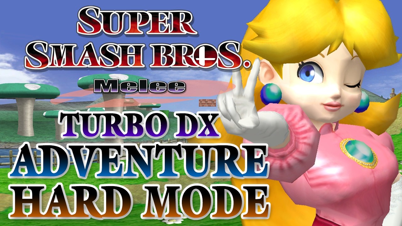 Super Smash Bros. Melee [Turbo DX]: Adventure mode [Daisy] [Hard/No Stock Loss]