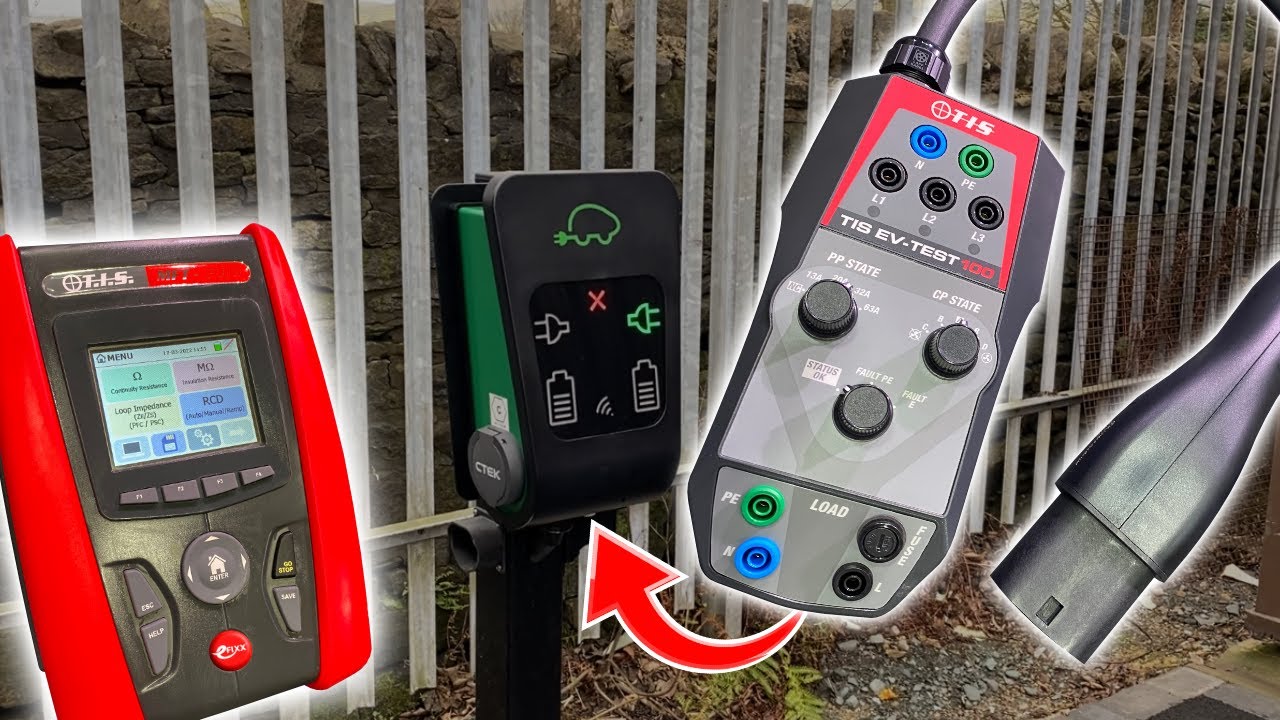 How to test a three-phase EV charger with a TIS MFT PRO & EV-TEST 100