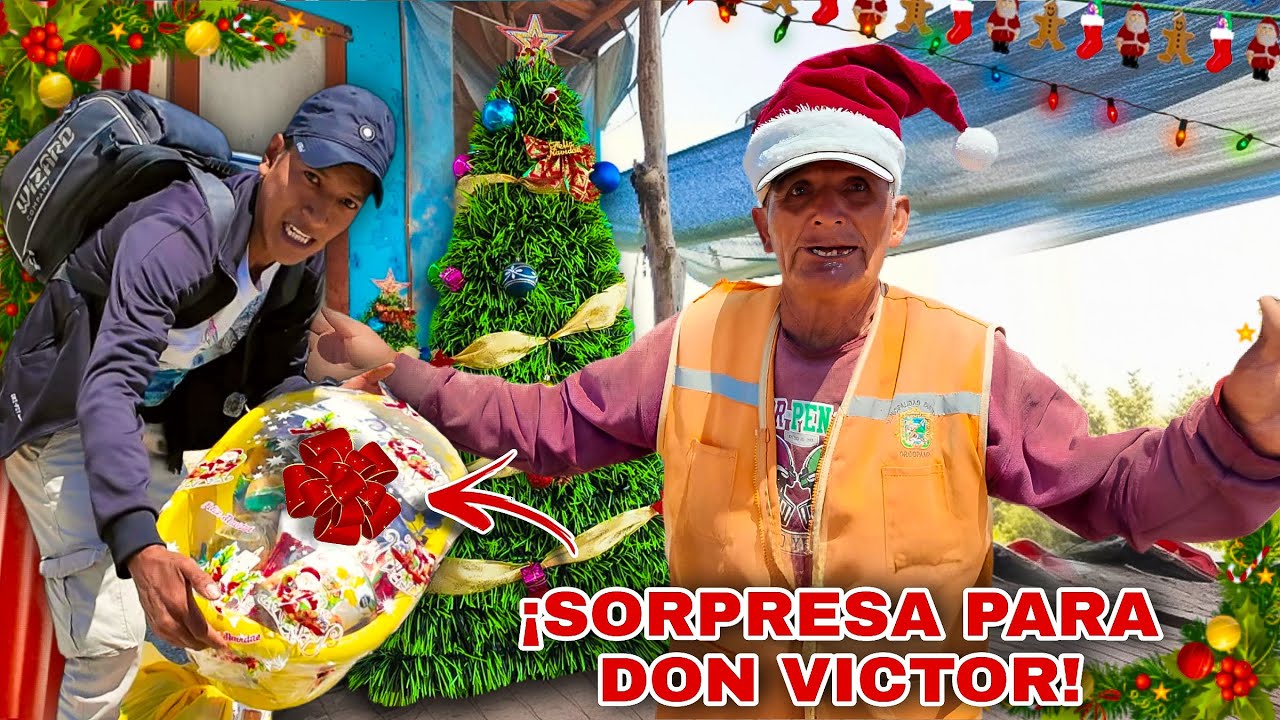 🎄&iexcl;Llevamos la NAVIDAD al t&iacute;o V&iacute;ctor! - &Eacute;l hombre de 76 a&ntilde;os que vive AISLADO frente al MAR🎄