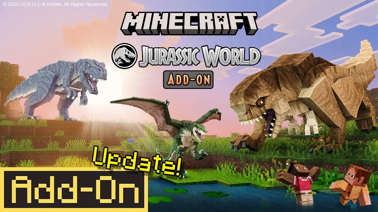 Я протестировал НОВОЕ дополнение &laquo;Мир Юрского периода&raquo; в Minecraft Bedrock! (Это просто безумие!)