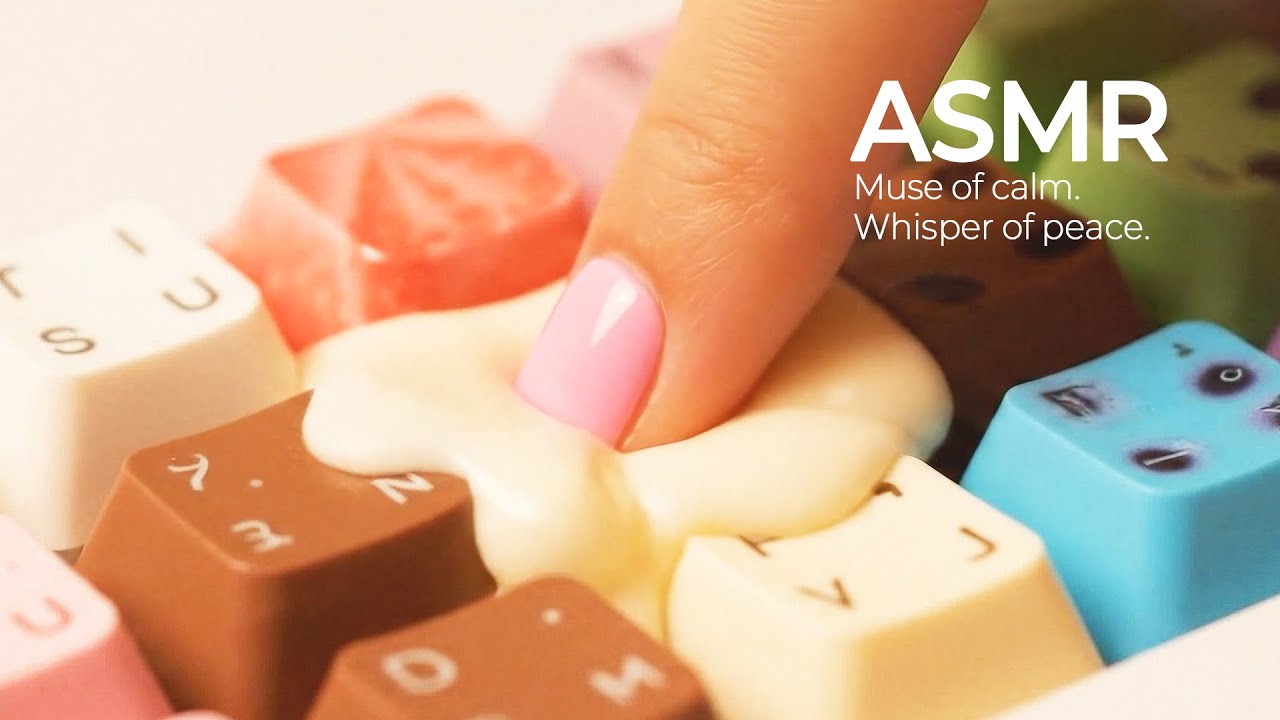 dessert Keyboard Typing ASMR🍬🎧 디저트 키보드 모음 꿀 AI 영상 소리 Sleep, Study, Focus, Relax
