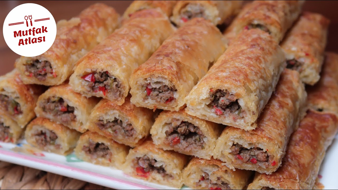EN KOLAYI‼️ Baklavalık Yufkadan Kıymalı Çıtır Börek | Unlu Çıtır Börek Tarifi| Nefis Börek Tarifleri