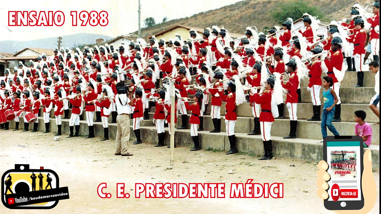 ENSAIO DA BANDA MARCIAL PRESIDENTE MÉDICI  1988 - CASSETES DO BAÚ