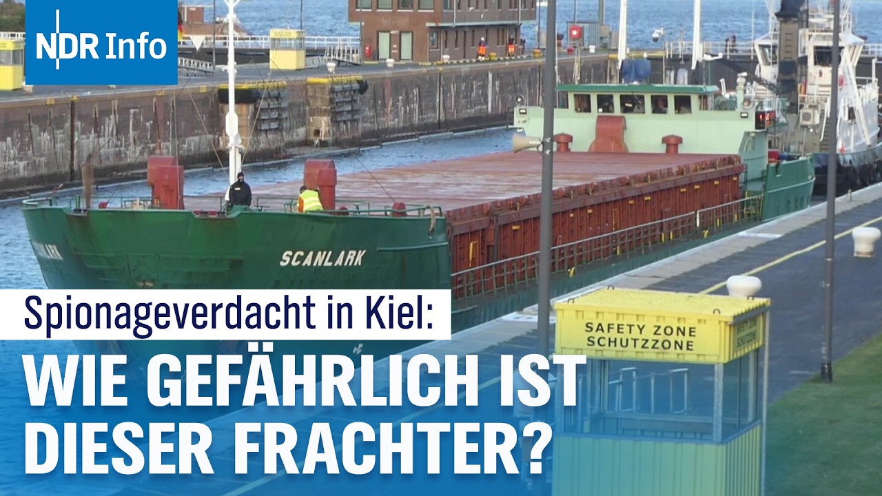 Spionageverdacht gegen Frachter in Kiel: Ermittlungen laufen | NDR Info