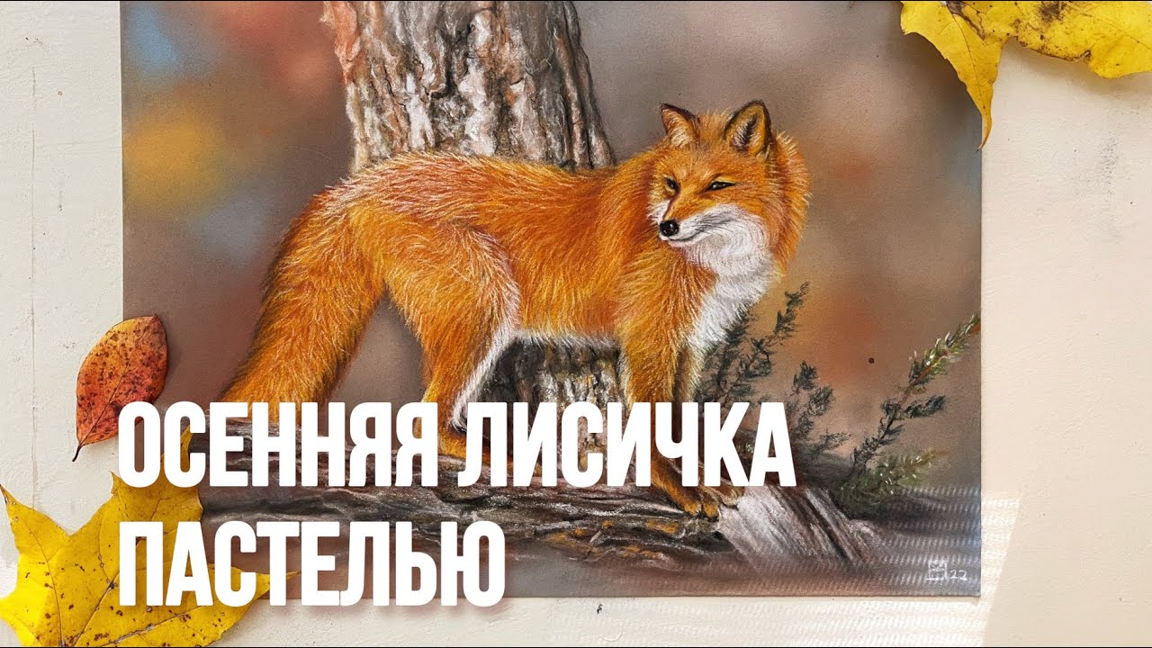 РИСУЕМ ЛИСИЧКУ ПАСТЕЛЬЮ