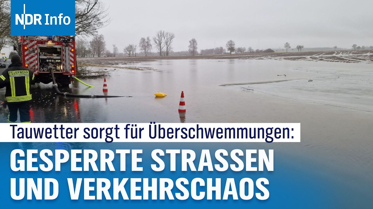 Nach Schnee und Eis: Tauwetter sorgt in MV für Überschwemmungen I NDR Info