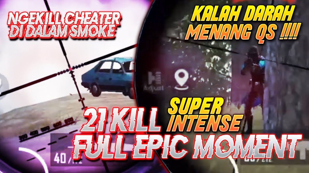 FULL EPIC MOMENT !! KILL CHEATER DI DALAM SMOKE SAMPE QUICK SCOPE !!! Ryan Prakasha PUBG Mobile
