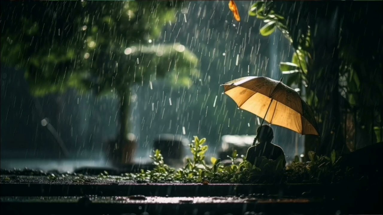 Rain and cozy fireplace ambience for a deeply relaxing night's sleep #rain #rainsounds  #reels 💤🗯️