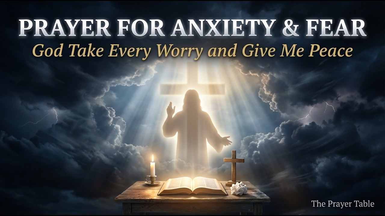 🙏 Prayer for Anxiety & Fear — God Take Every Worry and Give Me Your Peace | The Prayer Table