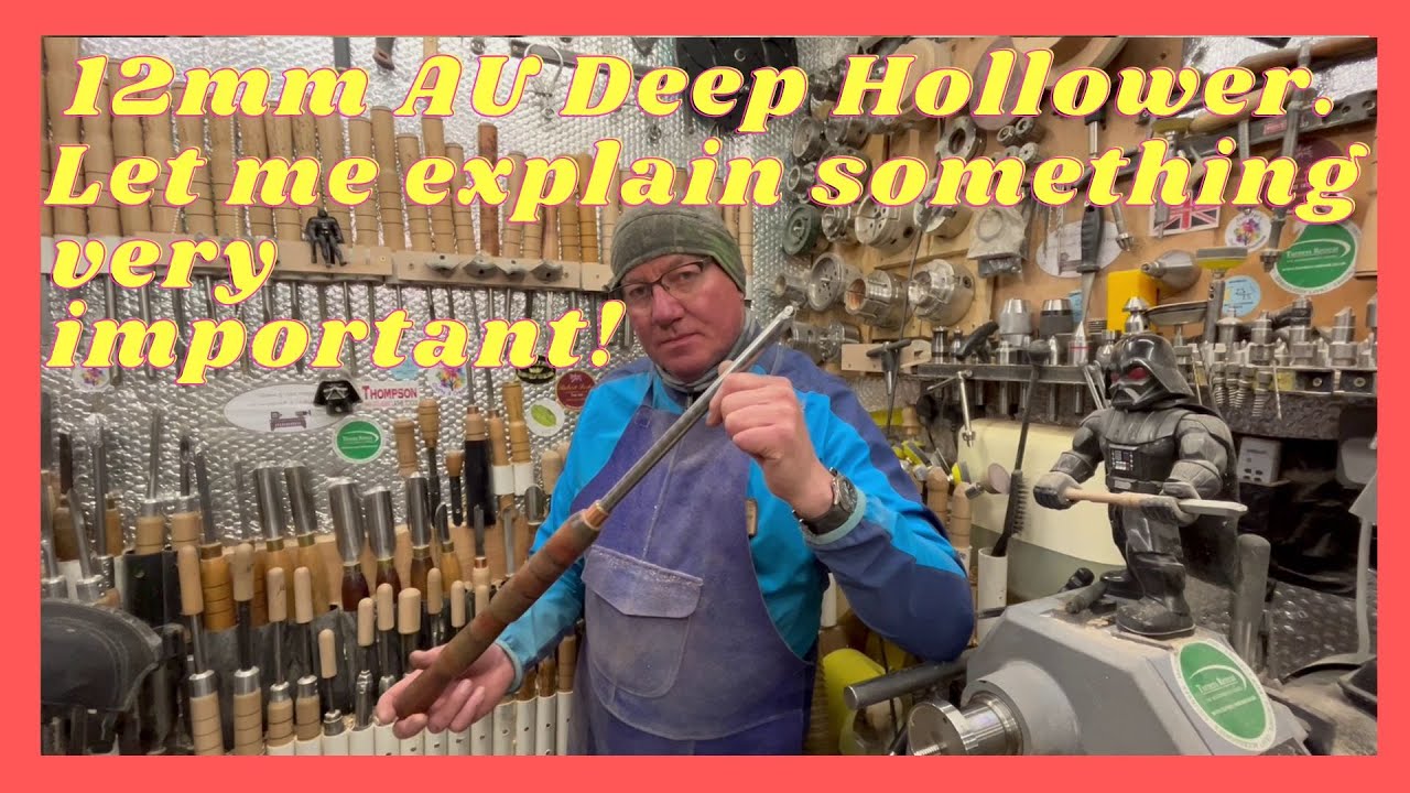 Woodturning. 12mm AU Deep Hollower. Let me explain something very important! #carbide chisels