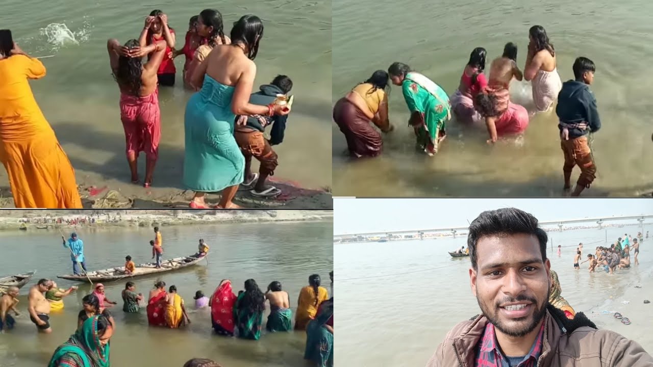ढाई घाट गंगा स्नान 2024 🥳 || रामनगरिया मेला फर्रुखाबाद || Ganga snan Dhai Ghat || ganga snan vlog