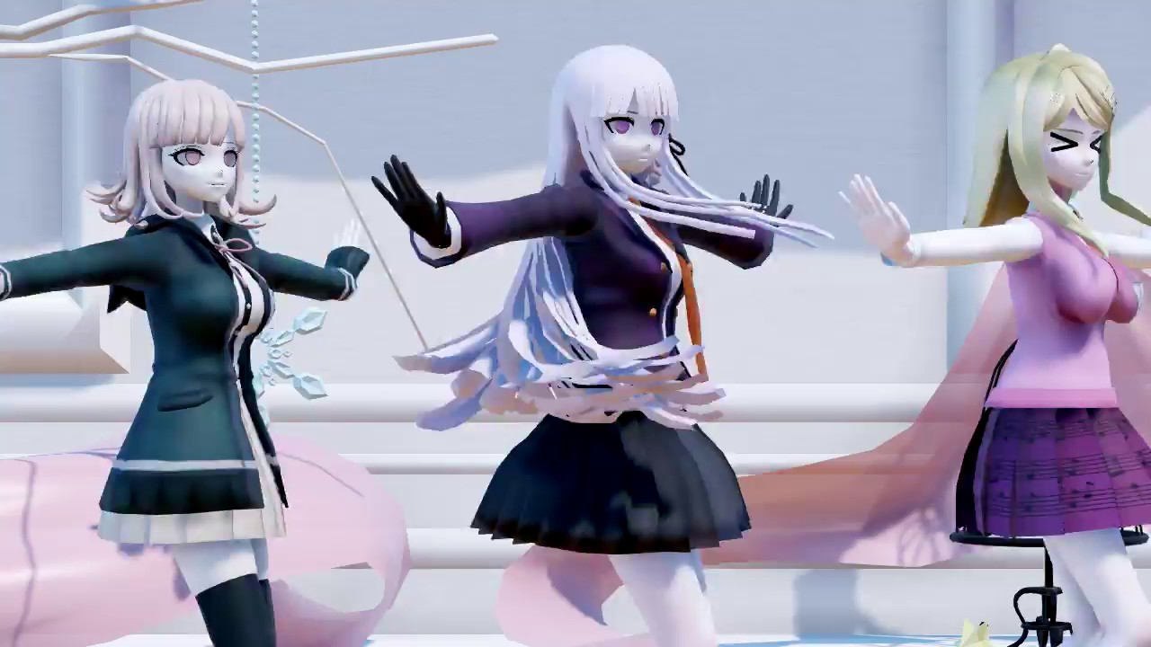 [MMD] Danganronpa - Kyoko,Chiaki,Kaede - Sugar song & Bitter step
