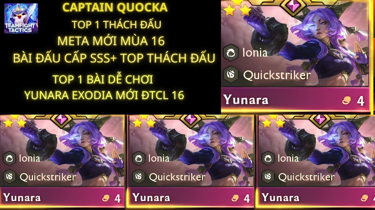 TOP 1 BÀI ĐẤU CẤP SSS+ YUNARA EXODIA CỦA TOP THÁCH ĐẤU ĐANG SỬ DỤNG - 4 TIỀN KHỎE NHẤT BẢN NÀY ?!
