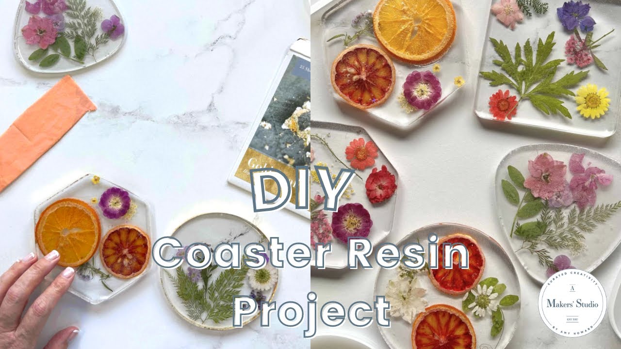 Fruits and Flowers Resin Coasters