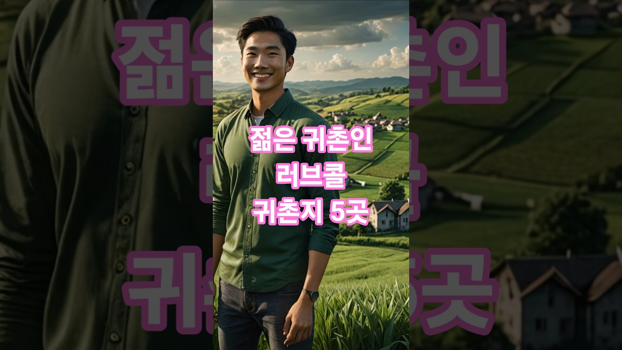 젊은 귀촌인을 위해 준비된       귀촌지 5곳