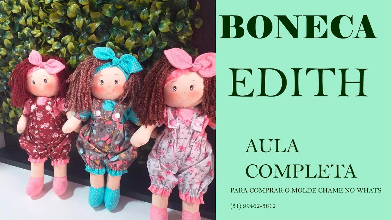BONECA DE BRINCAR EDITH AULA COMPLETA