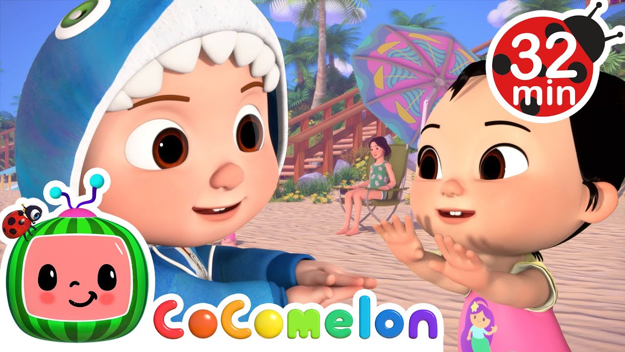Cece's Mermaid Playdate at The Beach + More | Cocomelon -Cece Time | Dreamland Music & Sparkle Party