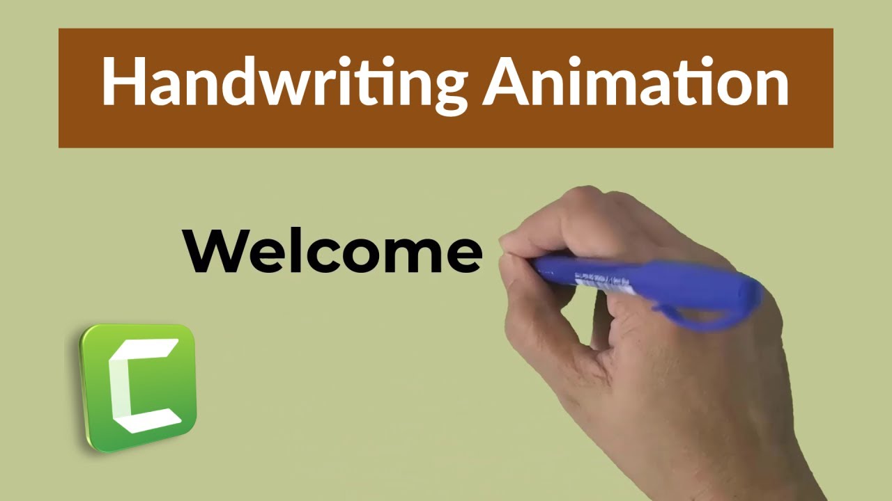 Create Handwriting Animation | Camtasia 2021