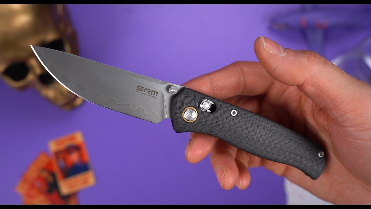Нож SRM Medal сталь 140Cr Laminated рукоять Carbon fiber (255L-CB2)