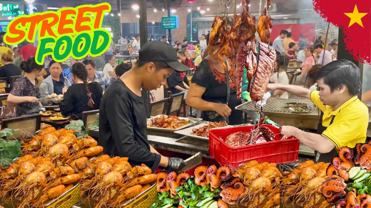 Amazing! Vietnam's $11 LIVE Seafood Buffet!! Catch Your Dinner!!