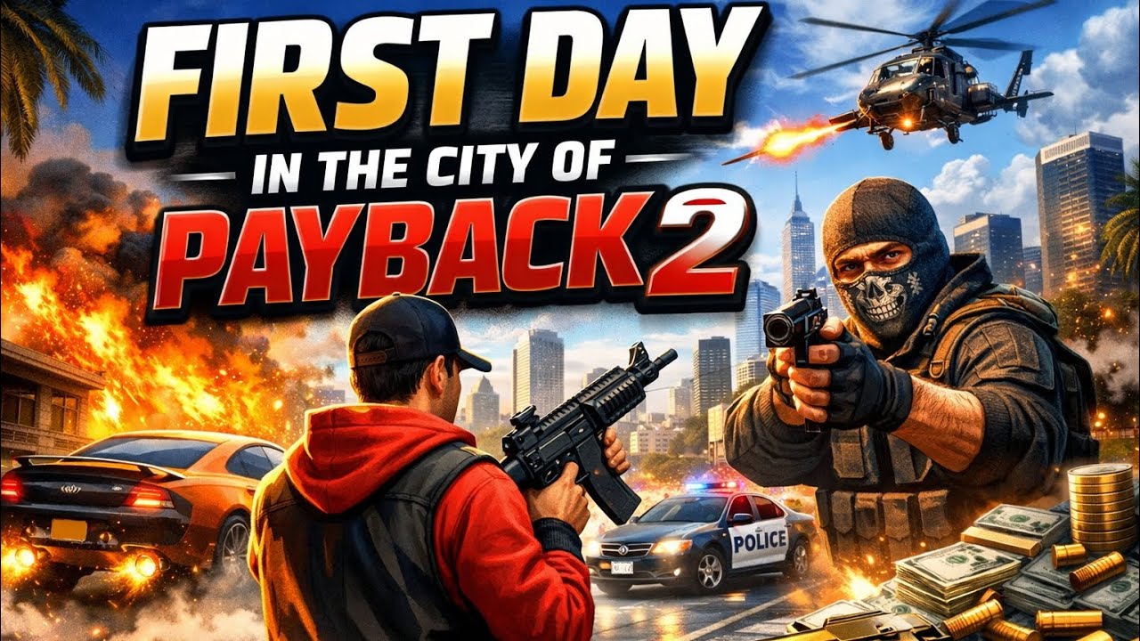 My FIRST DAY in PAYBACK 2 😈🔥 | GTA Style Open World #1