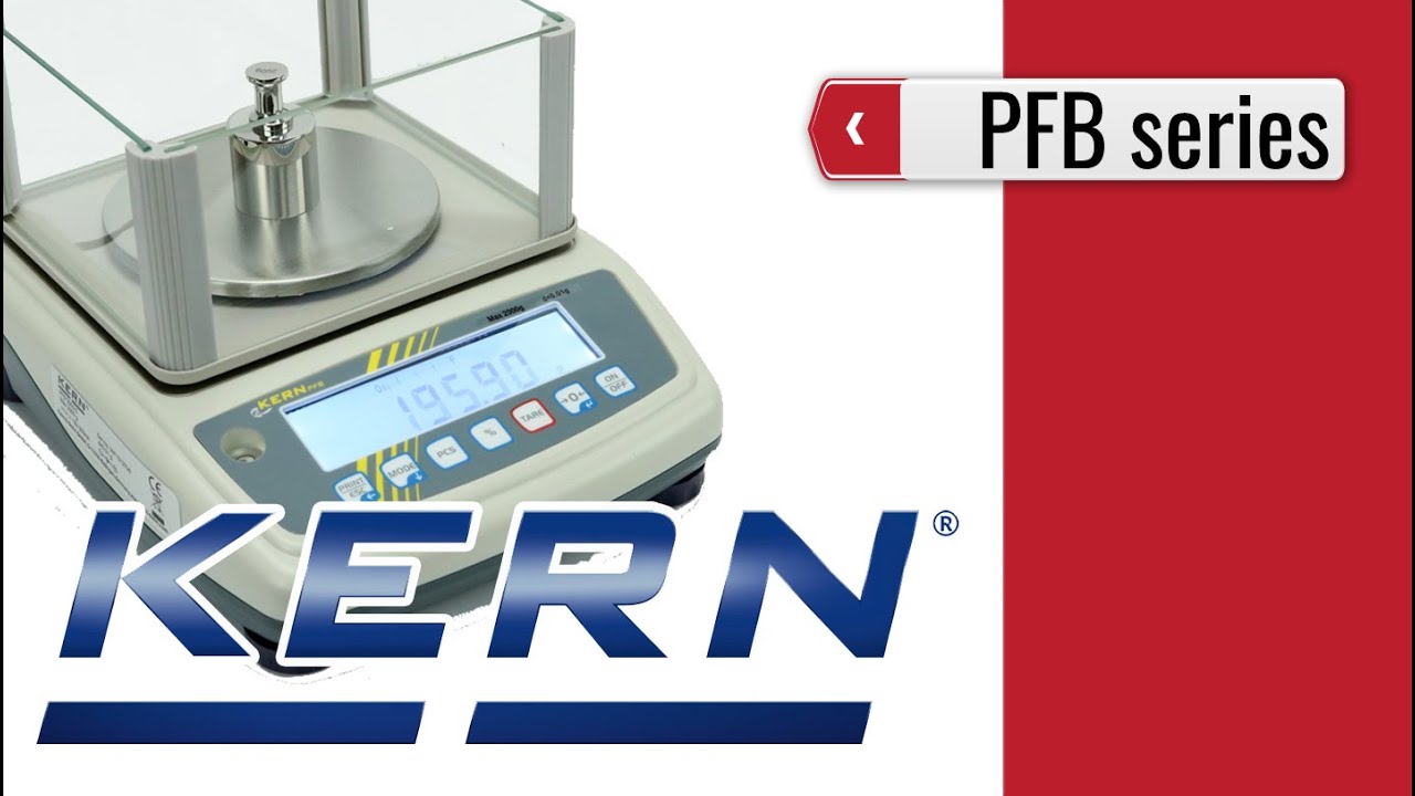 KERN PFB -  Laboratory balance (product video presentation)