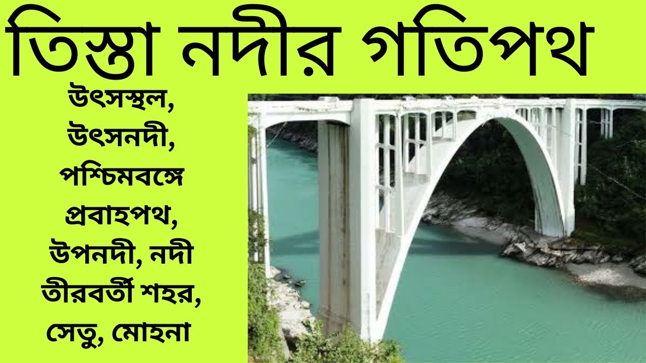 তিস্তা নদীর গতিপথ /Drainage system of Teesta river