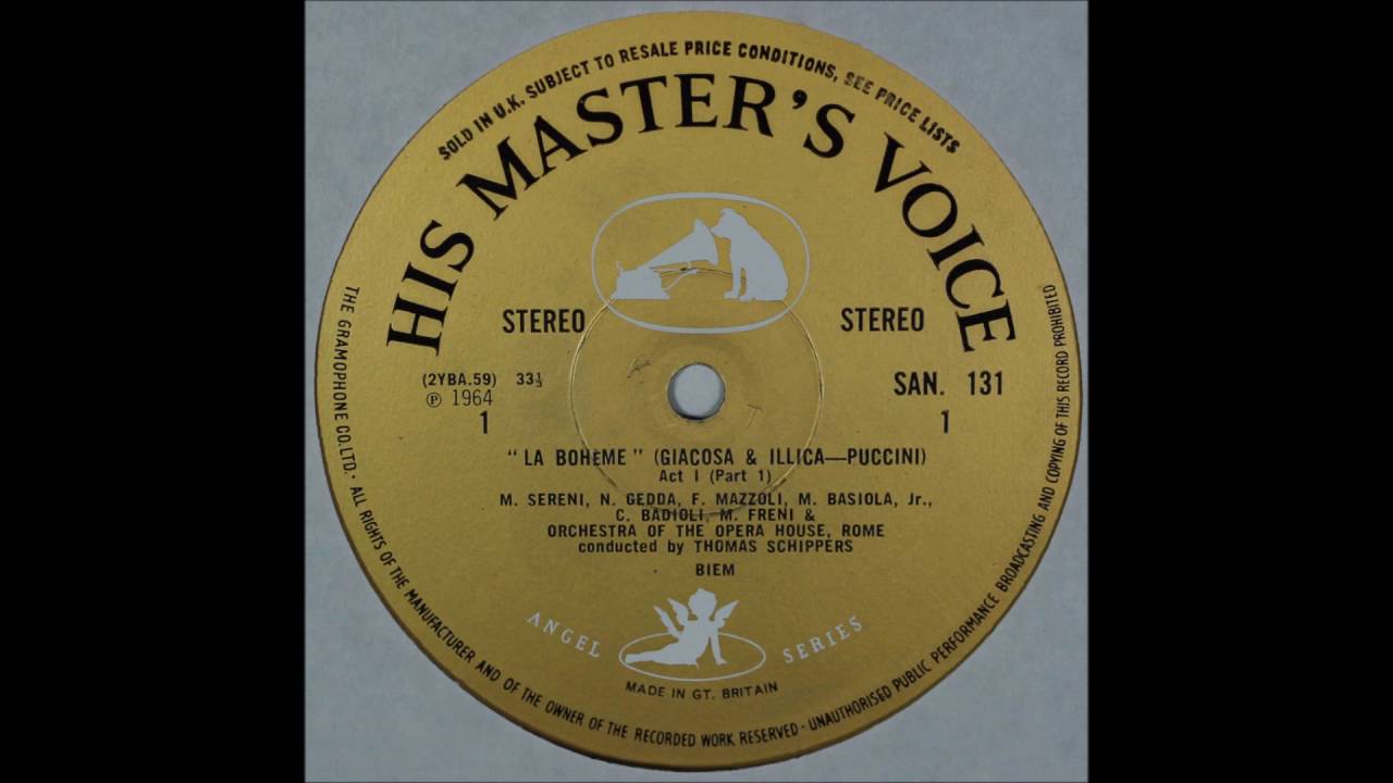 Puccini, La Boheme,SIDE 1, Thomas Schippers