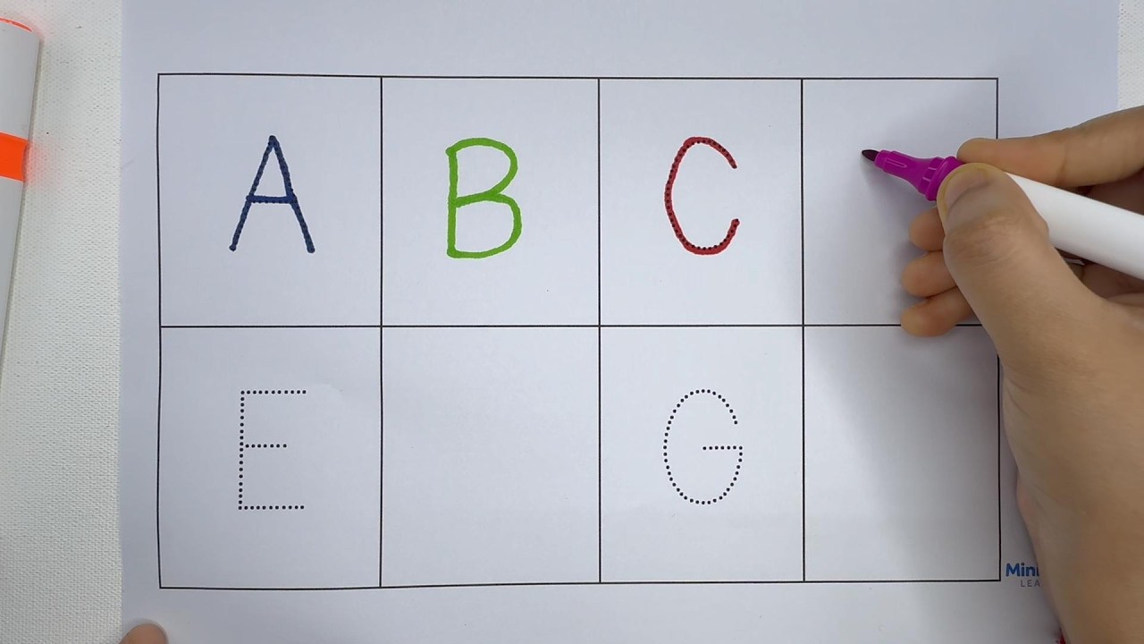 Fill the Missing Letters A–H | Alphabet Tracing for Kids | Miniminds Learning