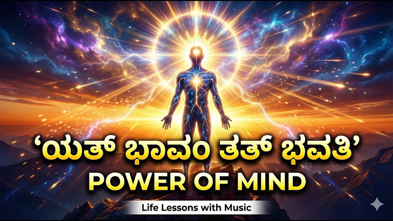“ಮನವೇ ಮಹಾ ಶಕ್ತಿ – ಯತ್ ಭಾವಂ ತತ್ ಭವತಿ”|| Life Lessons with music||