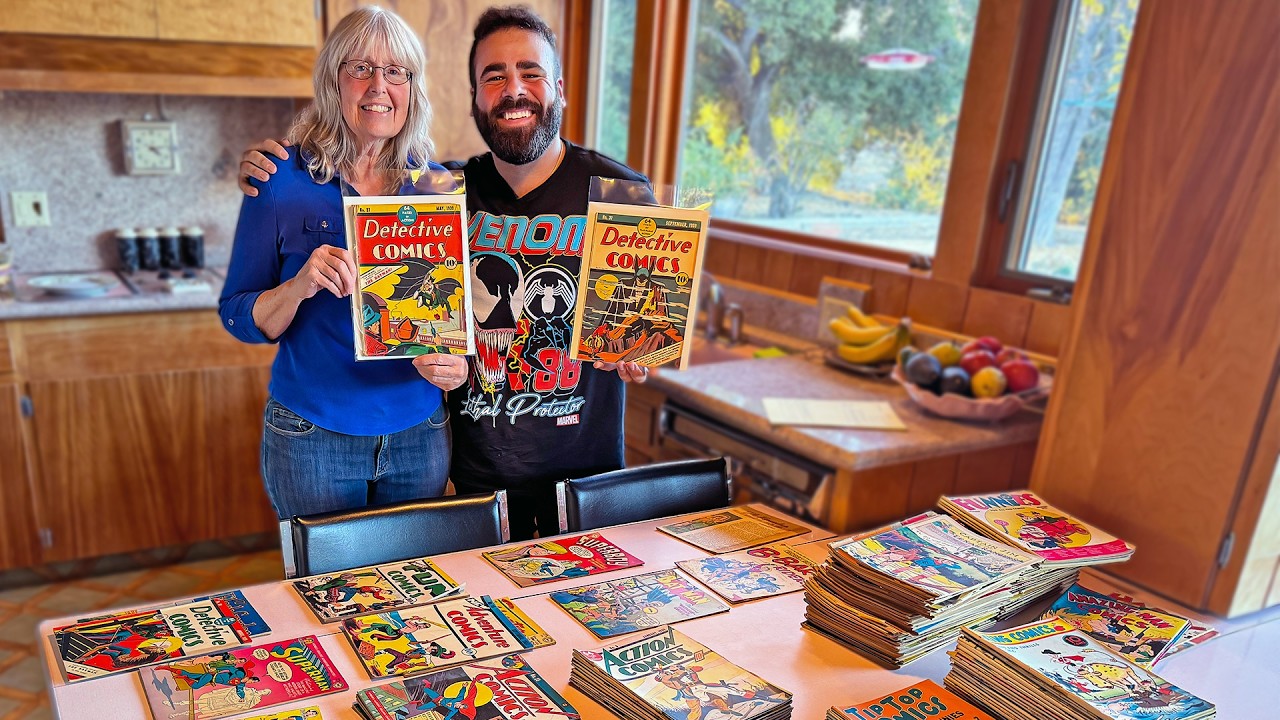 She found her dads ONE MILLION DOLLAR comic collection