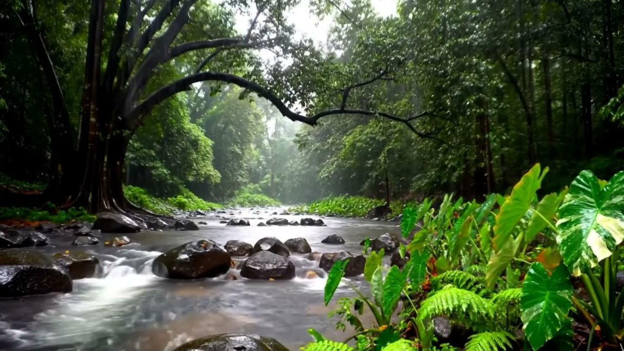 Sleep Affirmations with Rain Sounds