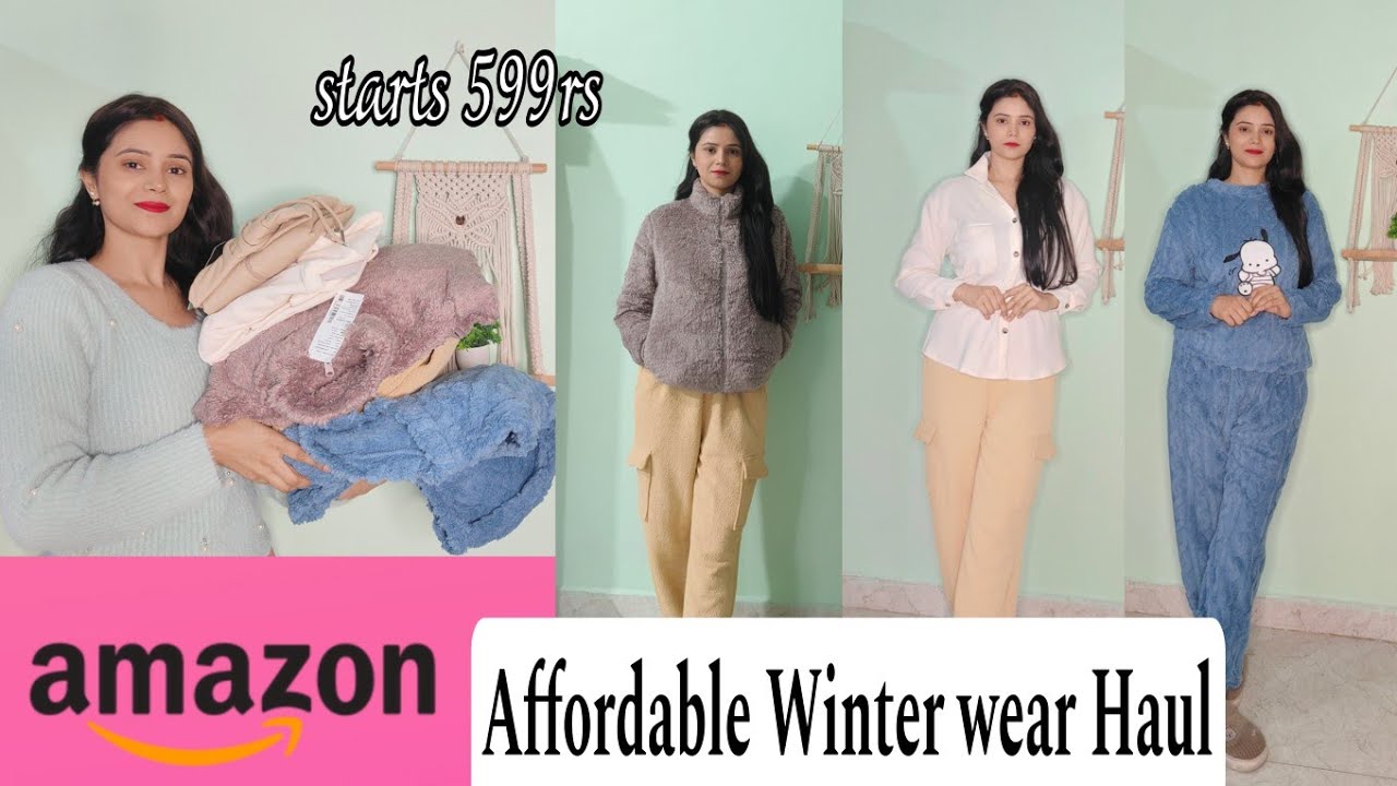 Affordable Amazon Winter Haul/ Fur  jacket,co ord set,shawl, sweatshirt in budget/Best Quality 
