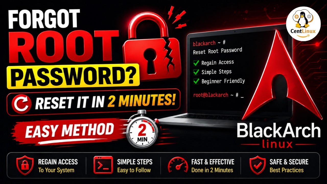 How to Reset root Password of BlackArch Linux
