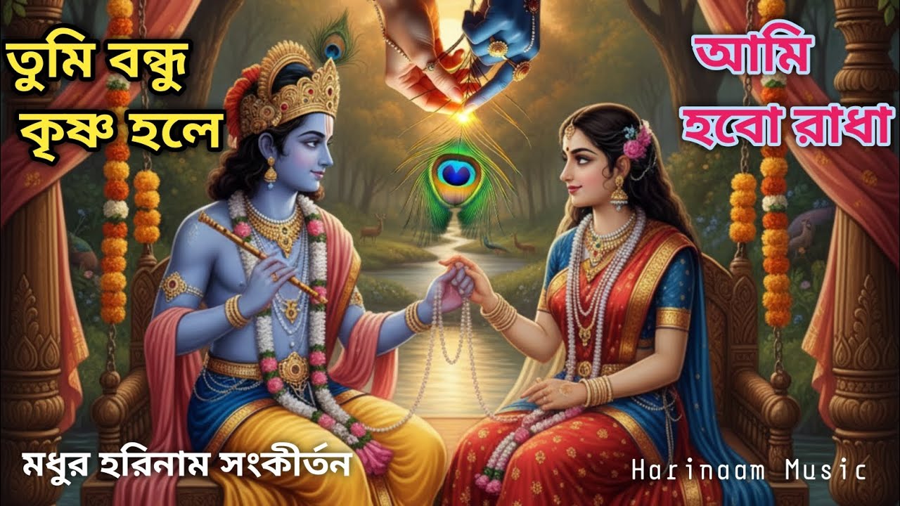 তুমি বন্ধু কৃষ্ণ হলে, আমি হবো রাধা | Hare Krishna Kirtan | Most Powerful Harinam | Harinaam Music | 