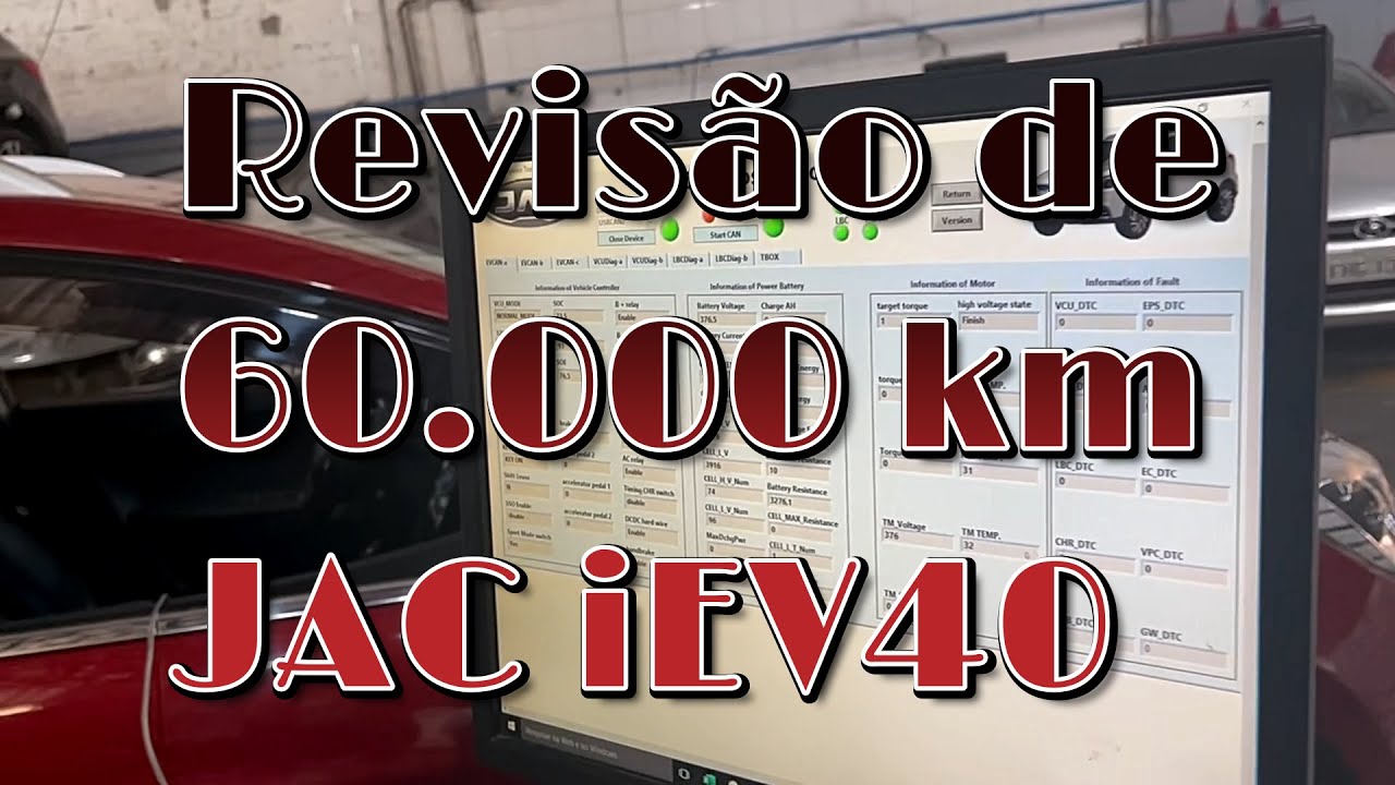 Revis&atilde;o de 60.000 km - JAC iEV40