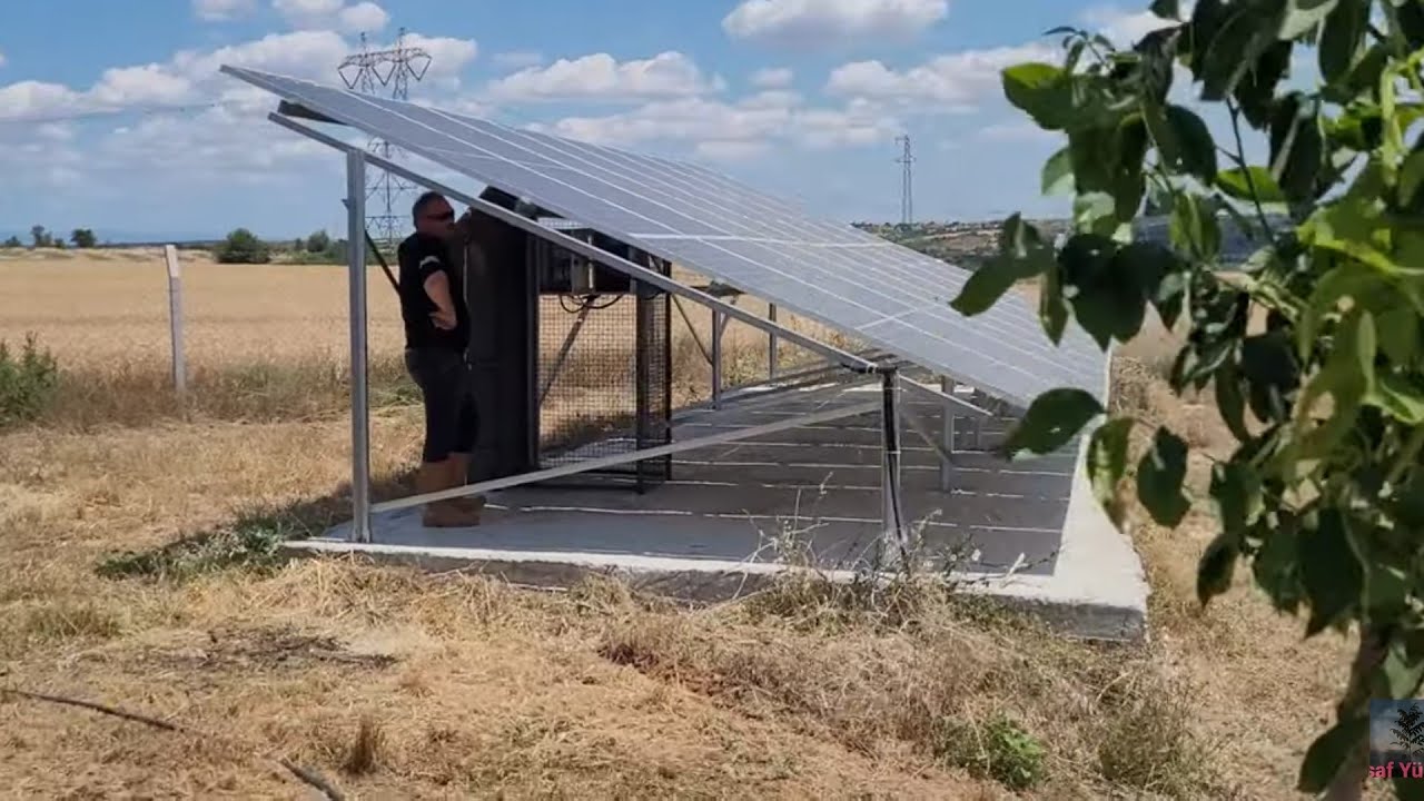 331- Ceviz Bahçesinde Uzaktan Kontrol, Güneş paneli ile Damlama Sulama sistemi, Kırklareli, Babaeski