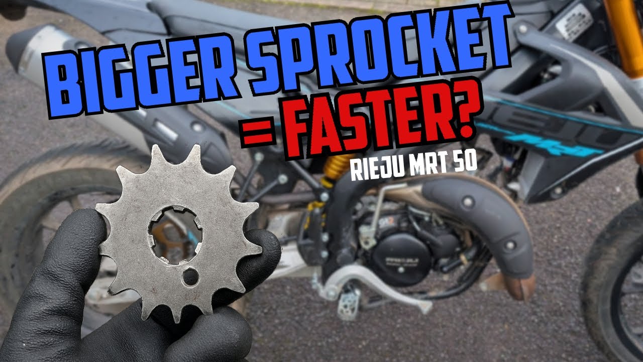 Does a Bigger Sprocket = More SPEED? (Rieju MRT 50 Sprocket Change)