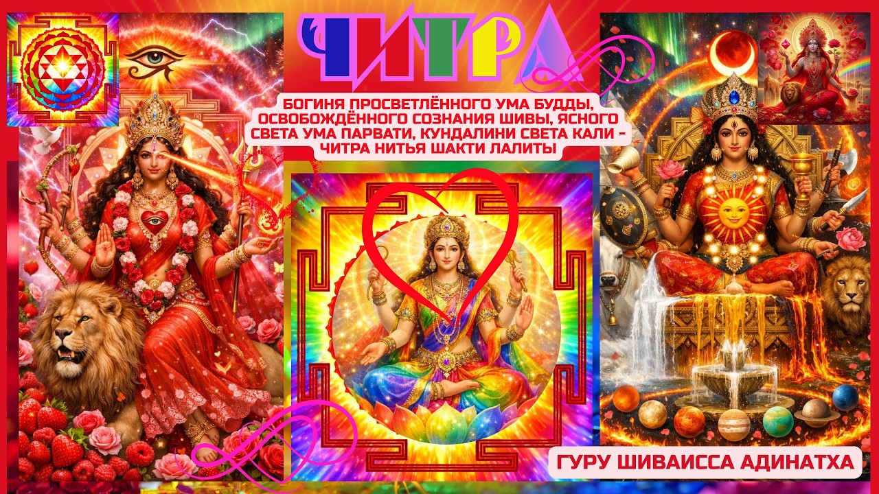Читра Нитья Шакти - богиня ясного света Ума Парвати, Кундалини света Кали. Гуру Шиваисса Адинатха
