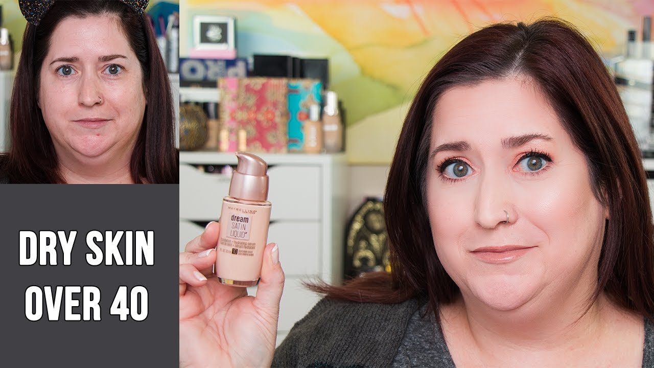 MAYBELLINE DREAM SATIN LIQUID FOUNDATION | Dry Skin Review & Wear Test - Formerly Dream Mousse!