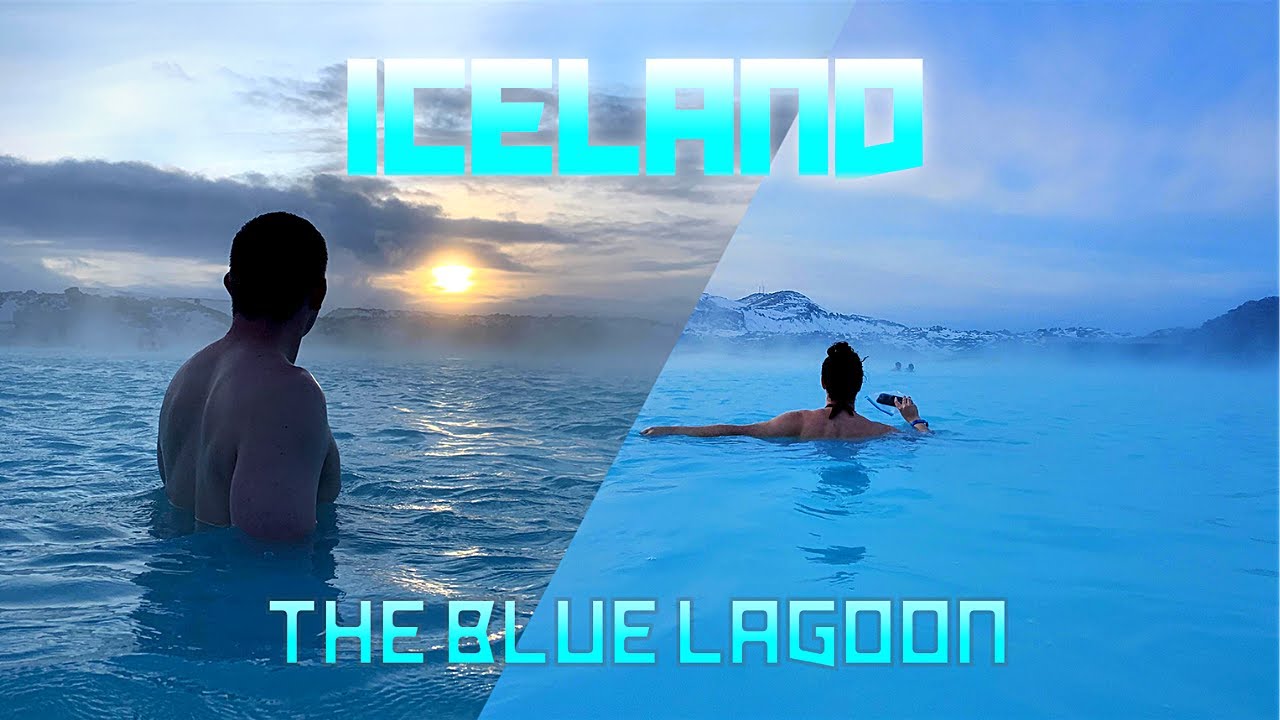 VISITING THE BLUE LAGOON IN ICELAND ON A SNOWY DAY