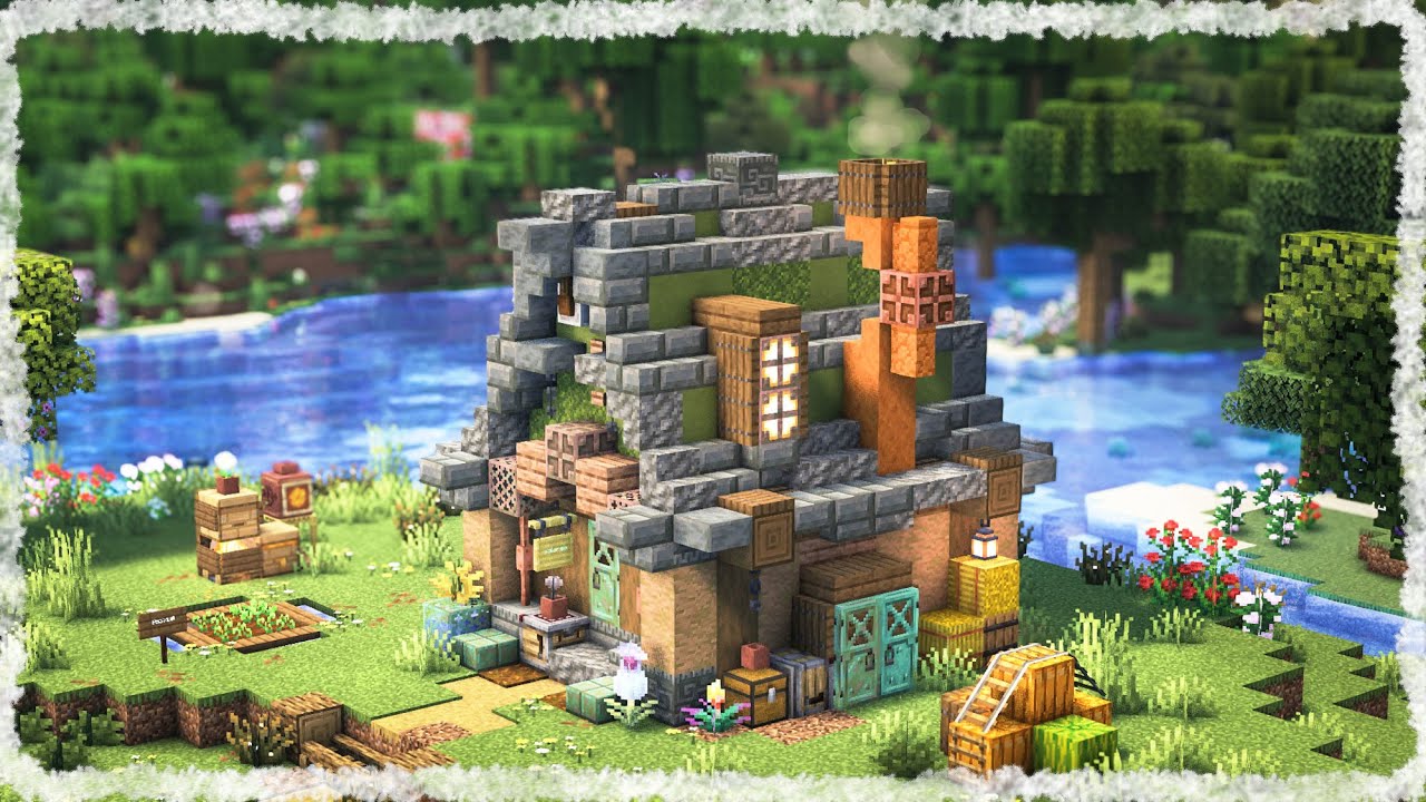 【HowToBuild｜作り方】絵本みたいに可愛いサバイバルハウス🔨ファンタジーな家【マイクラ建築｜Minecraft】