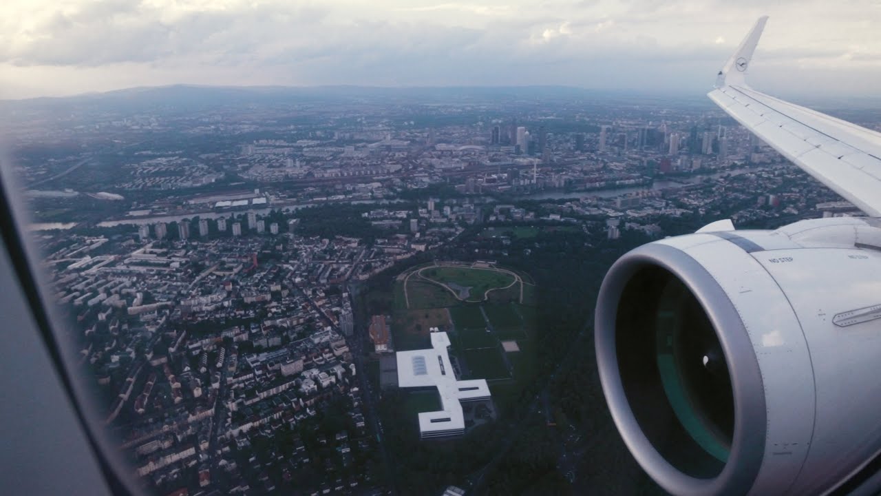 Lufthansa A320neo Landing after Thunderstorm 4K