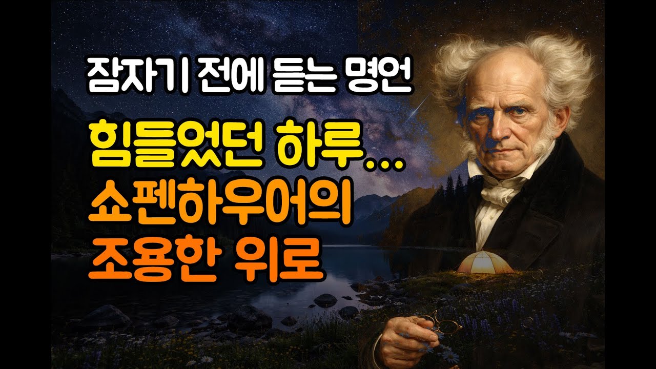 왜 이렇게 사는 게 힘들까… 쇼펜하우어의 조용한 위로 #쇼펜하우어#중년의지혜#잠들기전듣는이야기#40대명언#인생명언#마음이힘들때#위로영상#철학명언#삶의지혜#자기위로#감성낭독