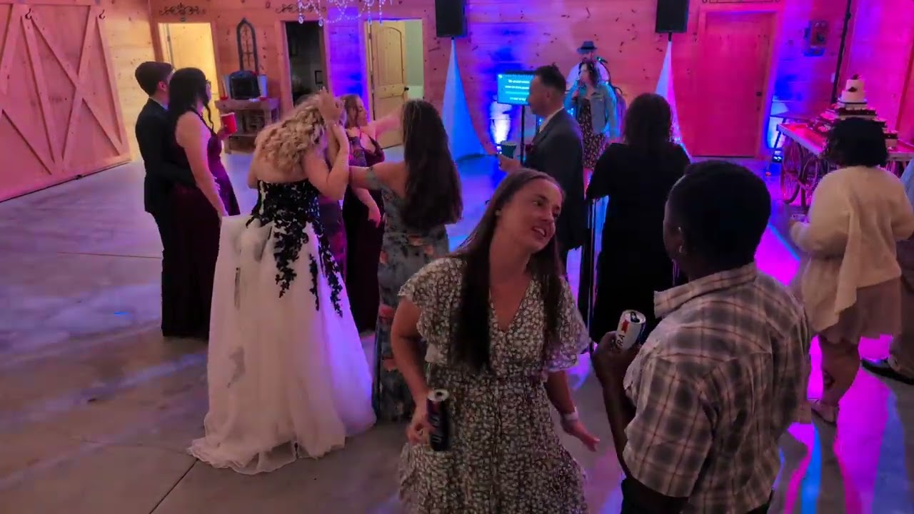 10/12/2025 Wedding reception with karaoke at the The Barn at Young Harris, GA