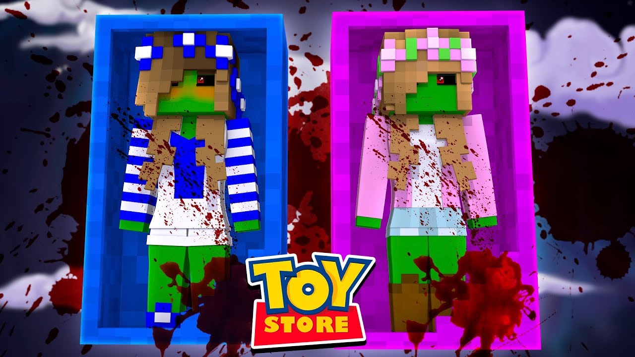 Куколок Карли и Келли покусали зомби! (Магазин игрушек Minecraft).